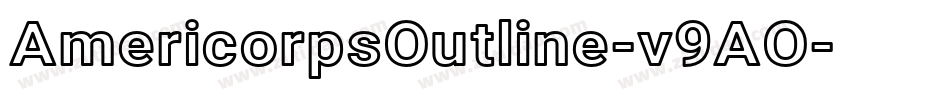 AmericorpsOutline-v9AO字体转换
