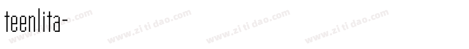 teenlita字体转换