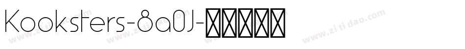 Kooksters-8a0J字体转换