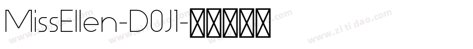MissEllen-D0J1字体转换