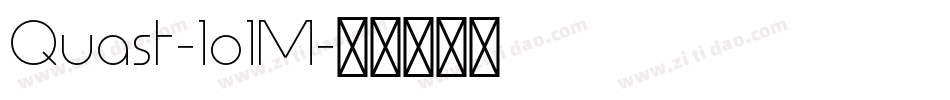 Quast-1o1M字体转换