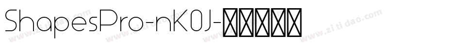 ShapesPro-nK0J字体转换