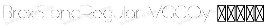 BrexiStoneRegular-VGGOy字体转换