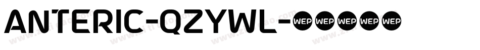 Anteric-qZYWl字体转换