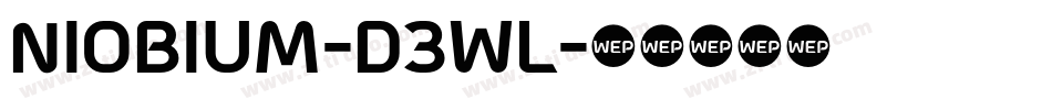 Niobium-d3Wl字体转换
