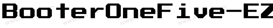 BooterOneFive-EZj字体转换 BooterOneFive-EZj字体转换