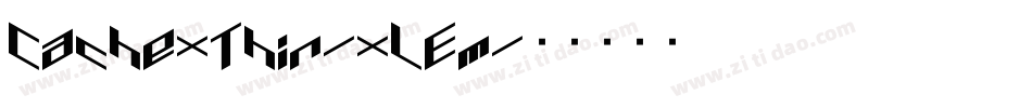 CachexThin-xLEm字体转换