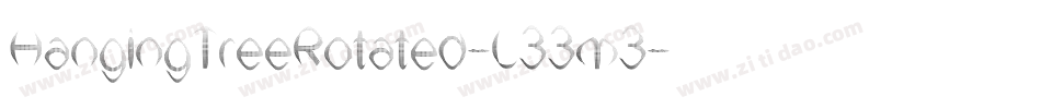 HangingTreeRotated-L33m3字体转换 HangingTreeRotated-L33m3字体转换