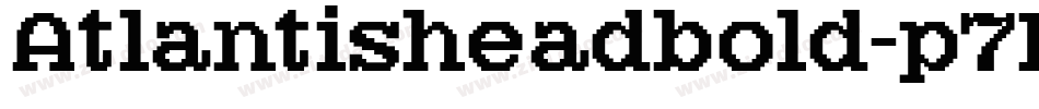 Atlantisheadbold-p7KZ字体转换