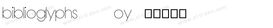 Biblioglyphs-69oY字体转换