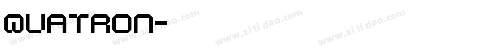 Quatron字体转换