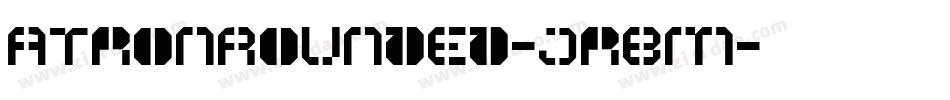 AtronRounded-jrBM字体转换
