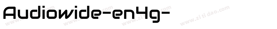 Audiowide-en4g字体转换