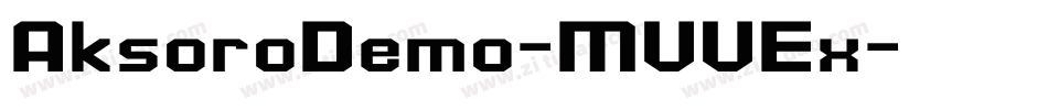 AksoroDemo-MVVEx字体转换