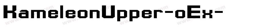 KameleonUpper-oEx字体转换