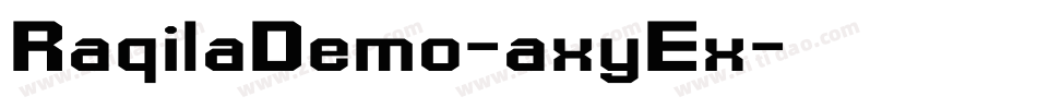 RaqilaDemo-axyEx字体转换