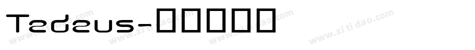 Tedeus字体转换