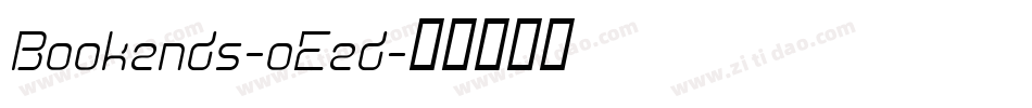Bookends-oEed字体转换