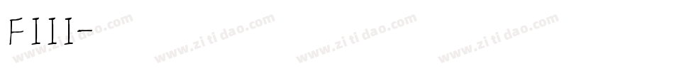 FIII字体转换