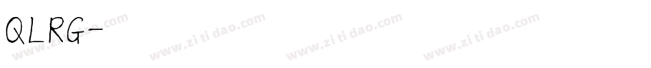 QLRG字体转换