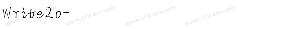 Write2o字体转换
