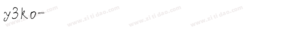 y3ko字体转换