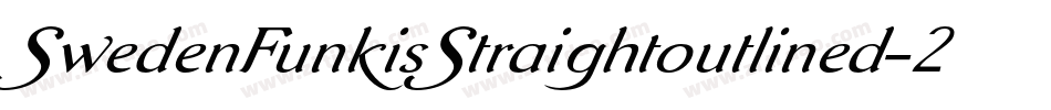 SwedenFunkisStraightoutlined-2ExK字体转换