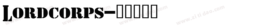 Lordcorps字体转换
