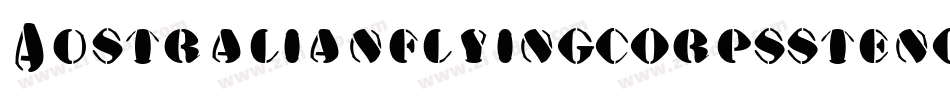 Australianflyingcorpsstencilsg-Gv0O字体转换