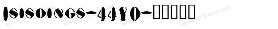 Isisdings-44YD字体转换