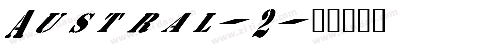 Austral-2字体转换