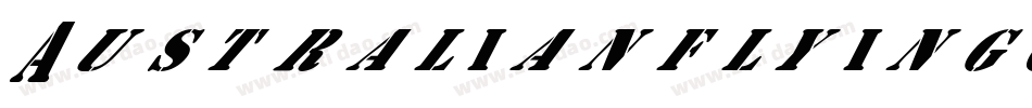 Australianflyingcorpsstencilsg-Gv0O字体转换