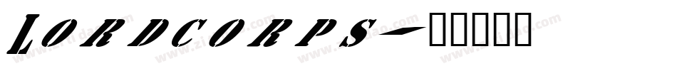 Lordcorps字体转换