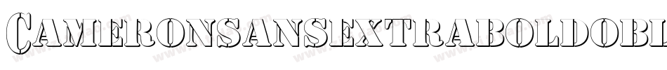 Cameronsansextraboldoblique-rK0A字体转换