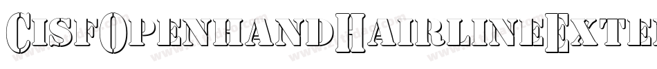 CisfOpenhandHairlineExtended-RL0A字体转换