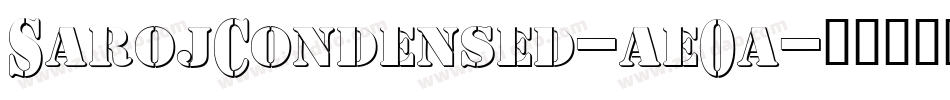 SarojCondensed-ae0a字体转换