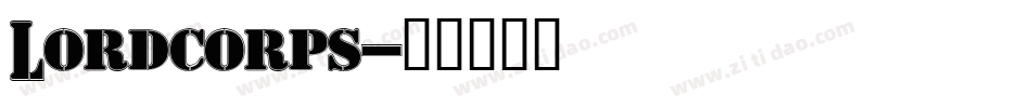 Lordcorps字体转换