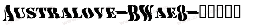 Australove-BWae8字体转换
