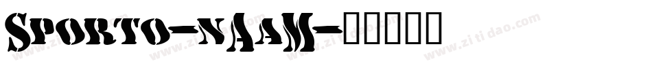Sporto-nAaM字体转换