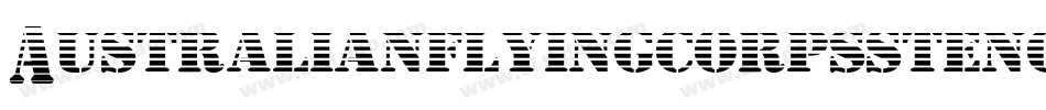 Australianflyingcorpsstencill-3wop字体转换