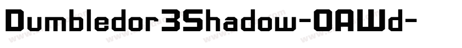 Dumbledor3Shadow-OAWd字体转换