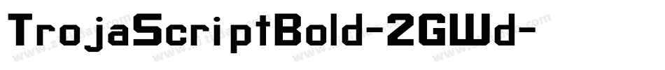 TrojaScriptBold-2GWd字体转换