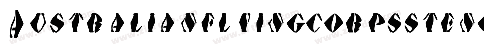 Australianflyingcorpsstencilse-VV0l字体转换