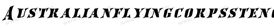 Australianflyingcorpsstencilsf-JOEm字体转换