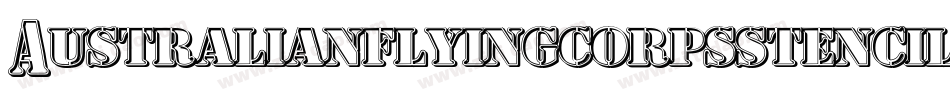Australianflyingcorpsstencilt-z0jX字体转换