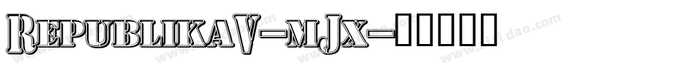 RepublikaV-mJx字体转换