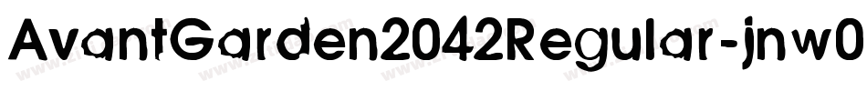 AvantGarden2042Regular-jnw0字体转换