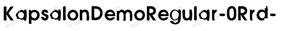 KapsalonDemoRegular-0Rrd字体转换