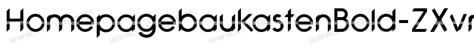 HomepagebaukastenBold-ZXvm字体转换