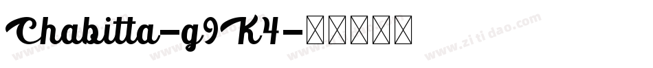 Chabitta-g9K4字体转换